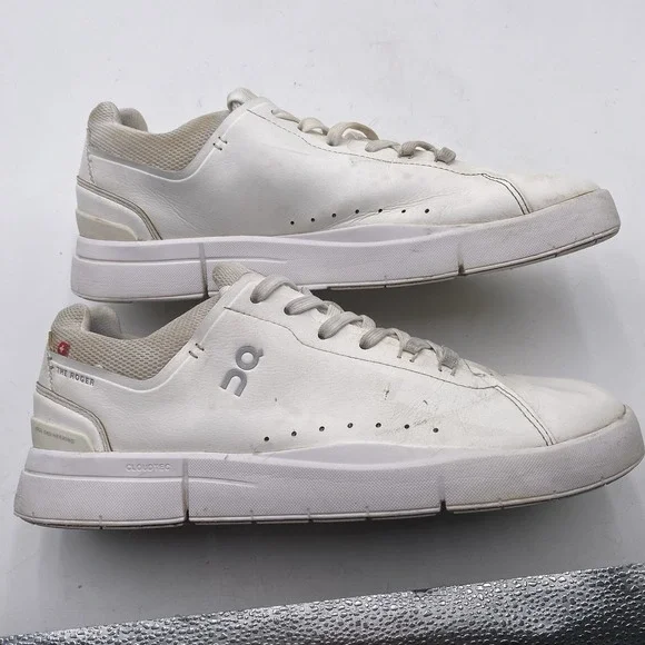 On Cloud The Roger Advantage Men's Size 10.5 White Shoes - Picture 5 of 14